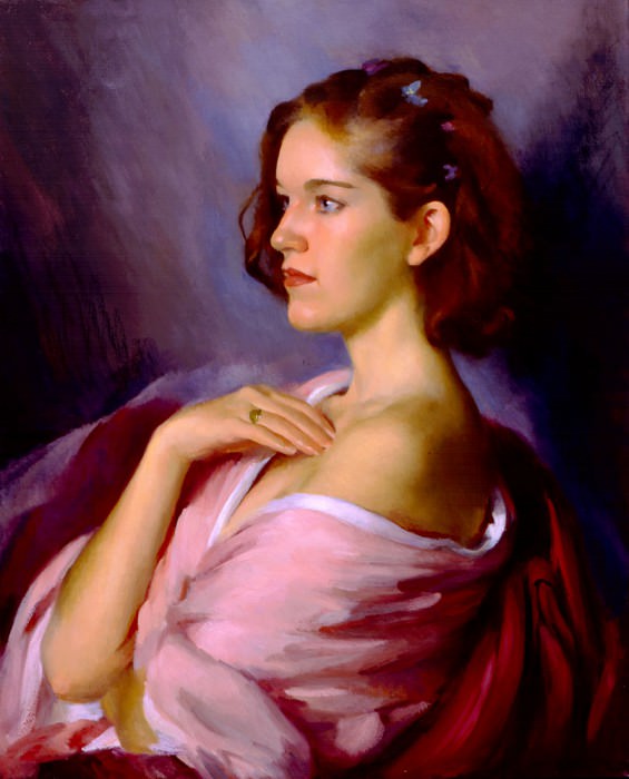 Женщина в розовом. Мария Минифи