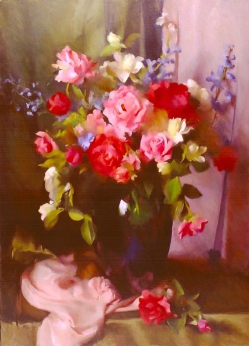 Roses And Peouies II. Mary Minifie