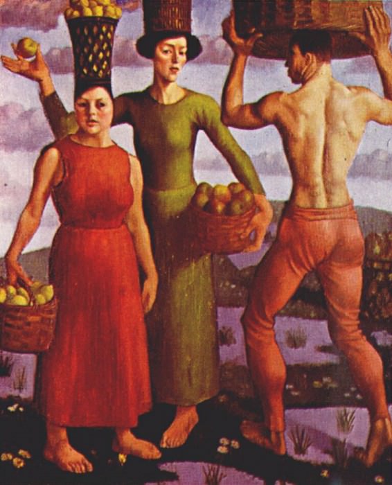 Сортировщики фруктов, 1914. Марк Гертлер
