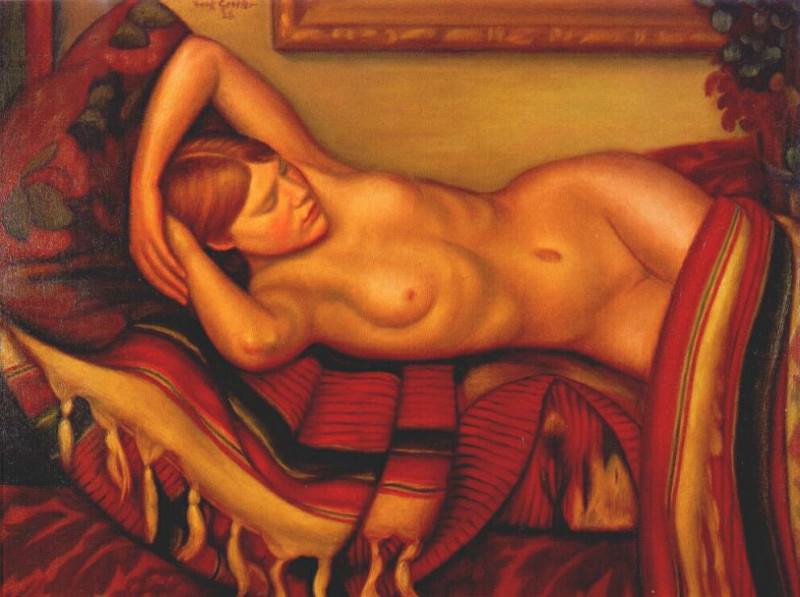 reclining nude 1928. Mark Gertler