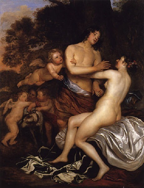 Venus and Adonis. Jan (Mytens) Mijtens