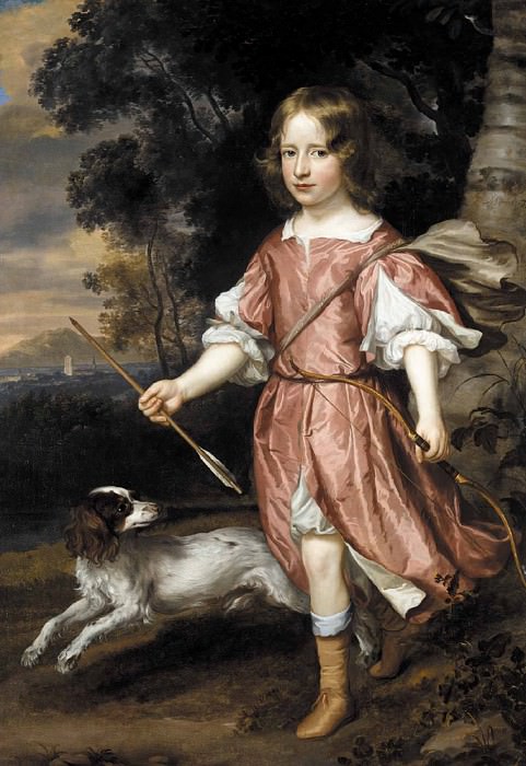 Portrait of the son of a nobleman as Cupid. Jan (Mytens) Mijtens
