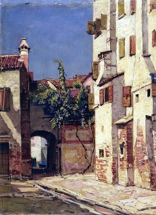 View of the street of Chioggia. Carlo Mancini
