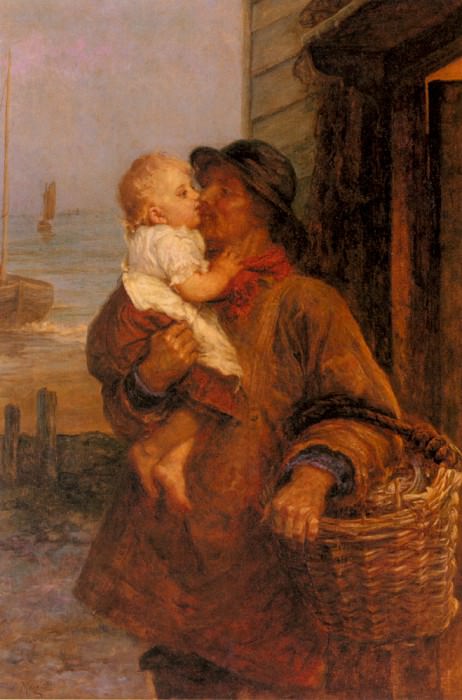 A Welcome For Daddy. Frederick Morgan