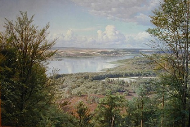 Monsted Peder M. Himmelbjergit View over Jul Lake (From H.C. Andersen-s creek). Петер Мёрк Мёнстед