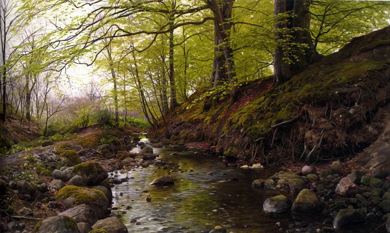 Vandlob I Skoven (Stream in the Woods) 1905. Peder Mork Monsted