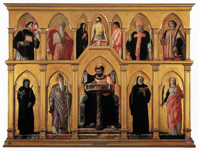 Полиптих Св. Луки (1453-55). Андреа Мантенья