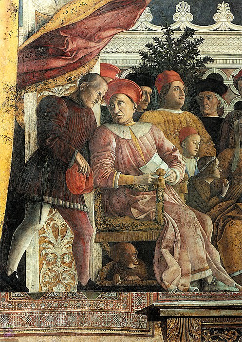 Camera degli Sposi (1465-1474) (detail-3). Andrea Mantegna