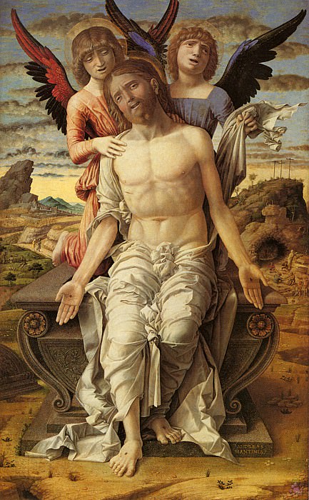 Христос на гробнице (1490-1500). Андреа Мантенья
