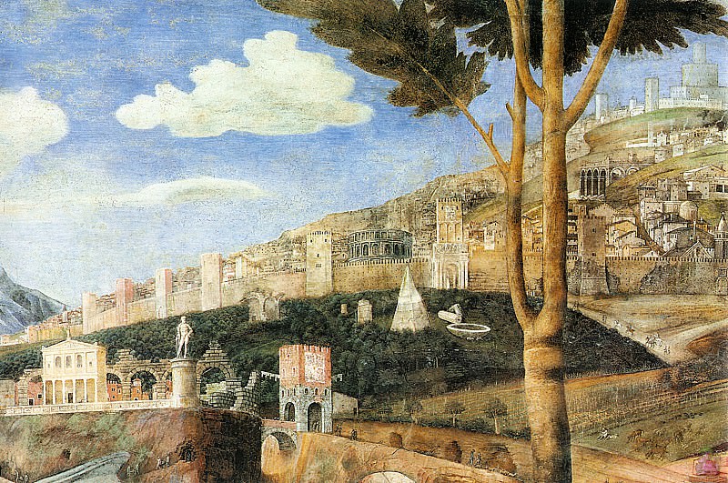 Camera degli Sposi (1465-1474) (detail-5). Andrea Mantegna