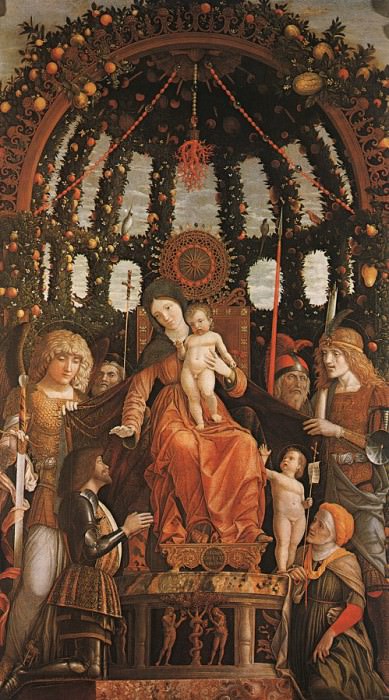 Madonna of Victory, Musee du Louvre, Paris.. Andrea Mantegna