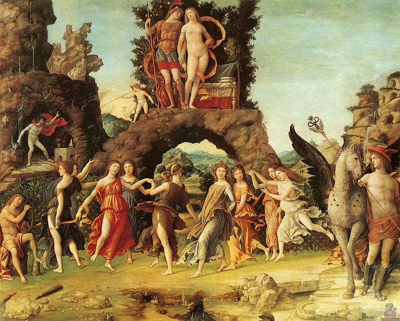 Parnassus (1497). Andrea Mantegna