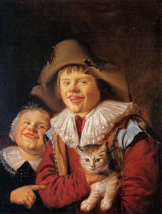 Children with cat. Jan Miense Molenaer