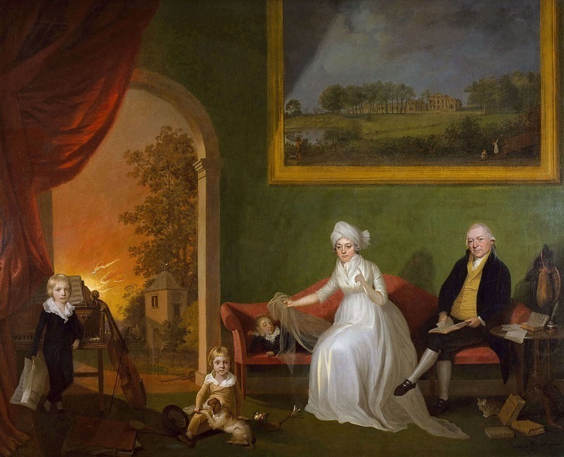 Portrait of Robert Mynors and His Family. James Millar