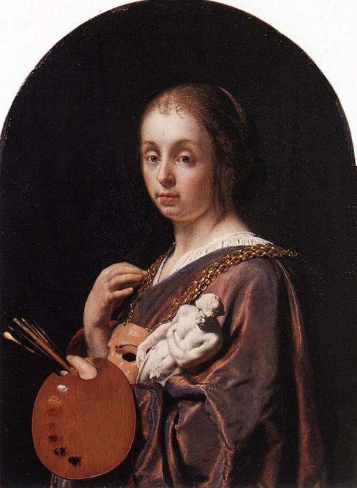 Pictura An Allegory of Painting. Frans Van Mieris