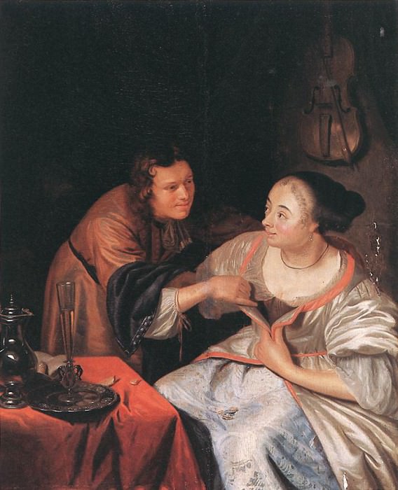 Carousing Couple. Frans Van Mieris