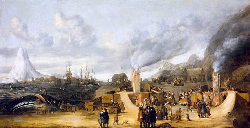Whaling factory. Cornelis De Man