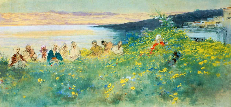 Good tidings. Domenico Morelli