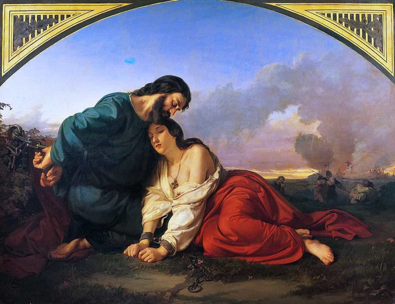 Two Christian Martyrs Sentenced to Execution. Domenico Morelli