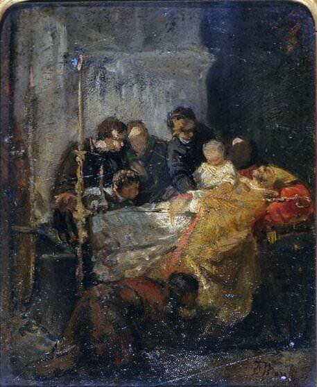 Death of bishop. Domenico Morelli