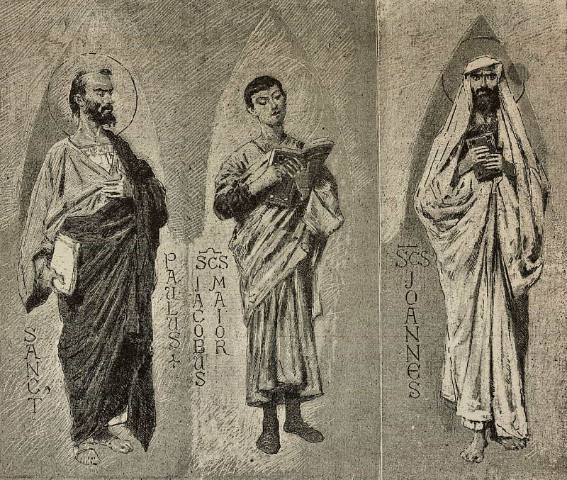 Saints Paul, James the Great and John. Domenico Morelli