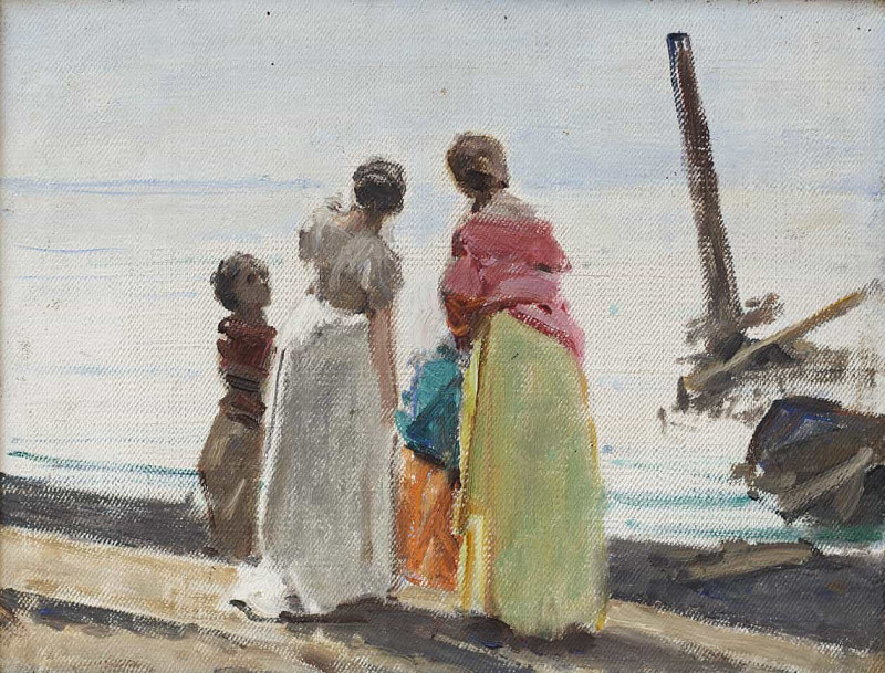 Figures on the Beach. Domenico Morelli