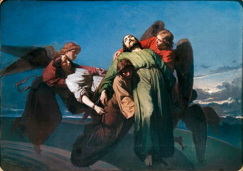 Christian Martyrs Carried by the Angels into Heaven. Domenico Morelli