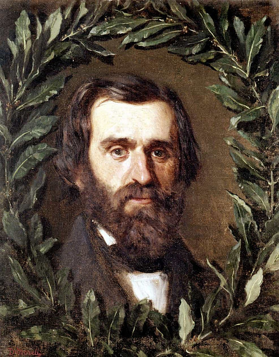 Portrait of the Italian Composer Giuseppe Verdi (1813-1901). Domenico Morelli