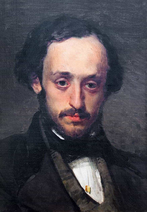 Pasquale Villari as a Young Man. Domenico Morelli