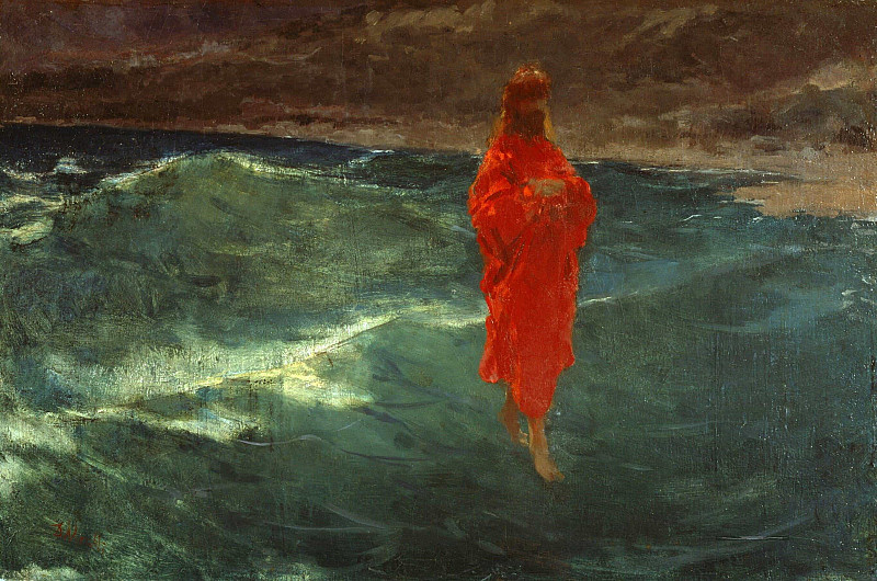 Jesus Walks On The Water. Domenico Morelli