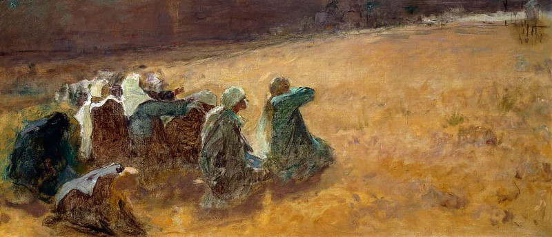 The Maries Attend the Crucifixion of Christ (detail). Domenico Morelli