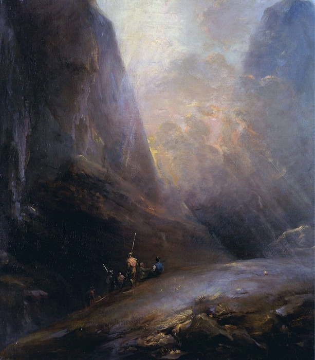 Mountain Landscape with Banditti, Elias Martin
