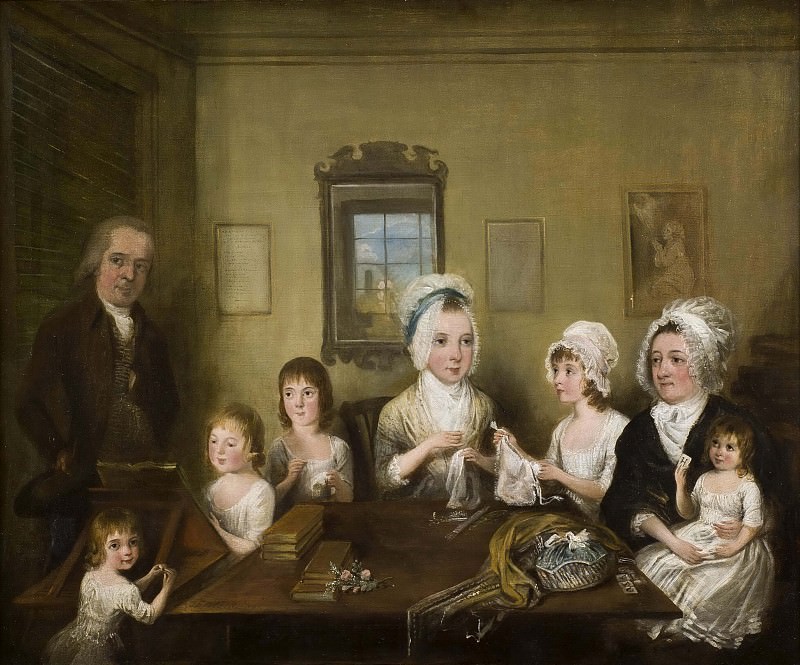 Portrait of the Latrobe of Fulneck family. Elias Martin