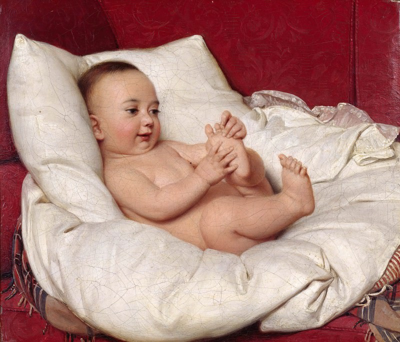 Портрет Пауля Майерхайма в младенченстве. Фридрих Эдуард Майерхайм
