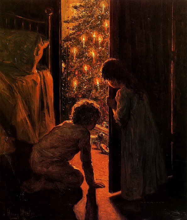The Christmas Tree. Henry Mosler