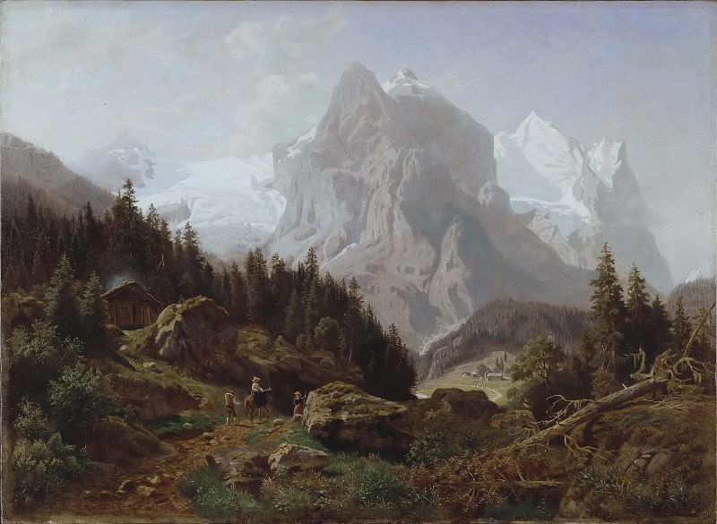 Tourists in the Mountains. Nils Bjørnsen Møller