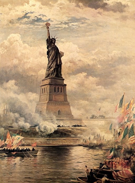 Statue of Liberty Enlightening the Wor1. Edward Moran