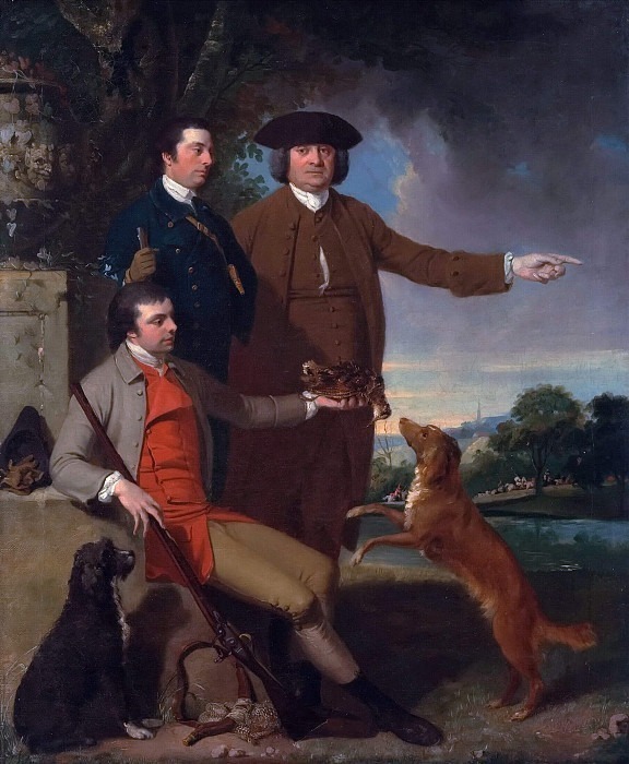 Self-Portrait with His Father and His Brother. John Hamilton Mortimer
