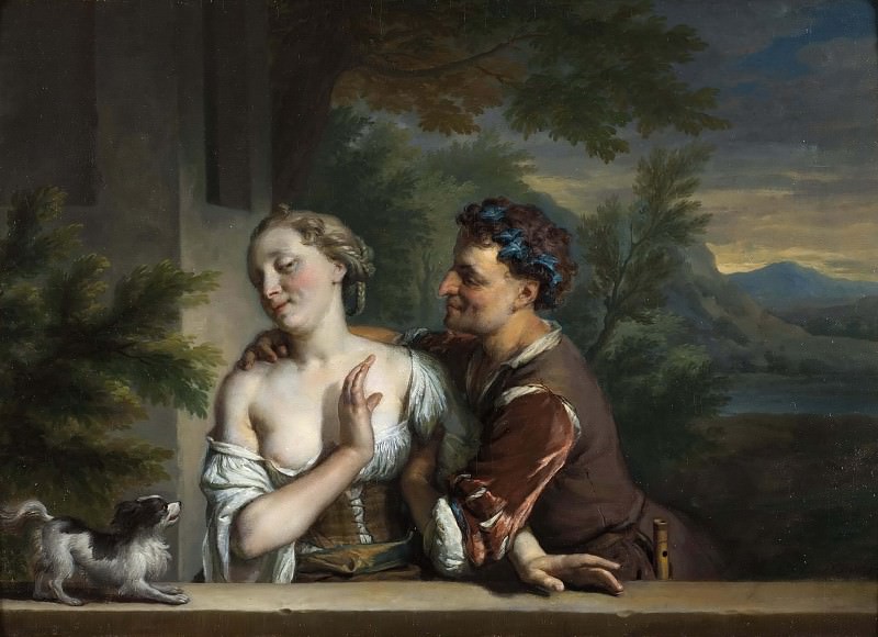 A Man Trying to embrace a Woman. Carel de Moor