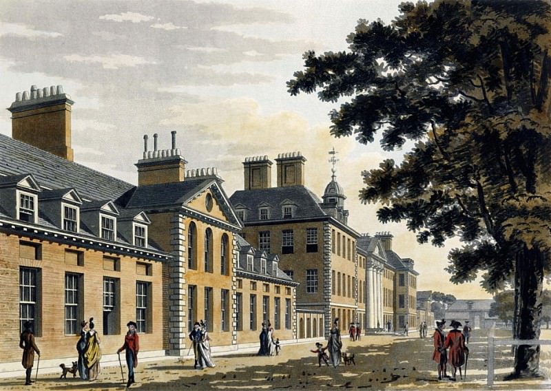 Chelsea Hospital, from A Picturesque Tour through the Cities of London and Westminster. Thomas Malton Jnr.