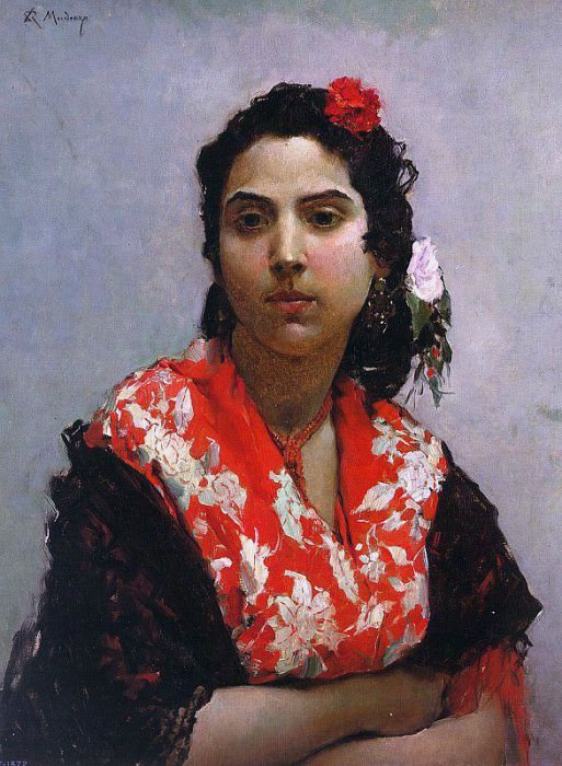 A Gypsy. Raimundo De Madrazo Y Garreta