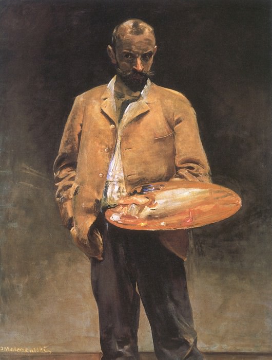 selfportrait with palette. Jacek Malczewski