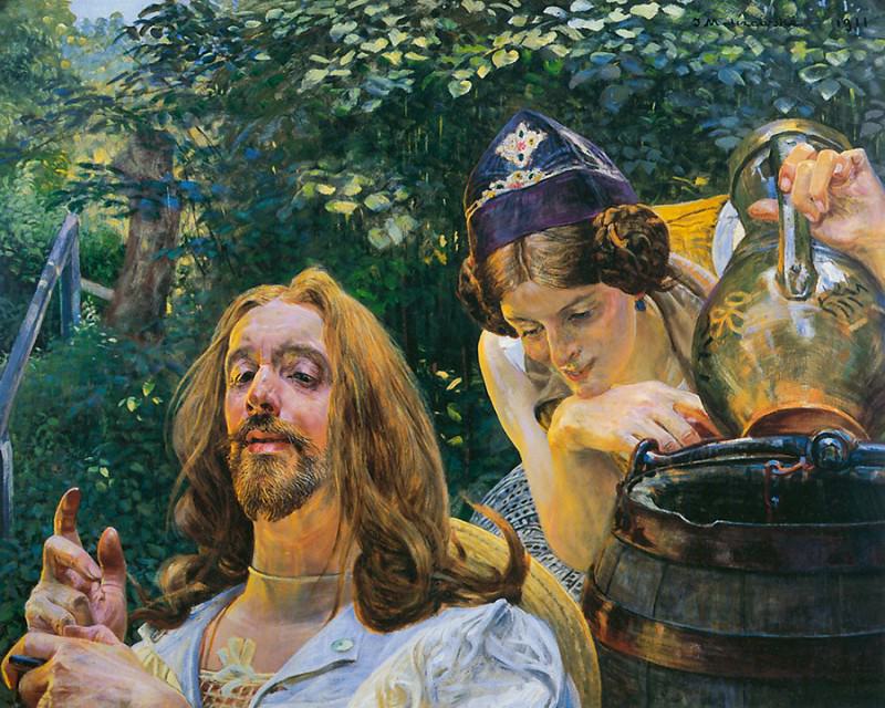 Christ and Samaritan Woman II. Jacek Malczewski