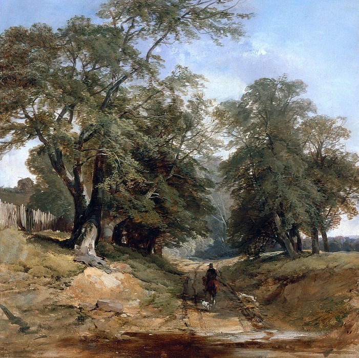 A Landscape with a Horseman. John Middleton