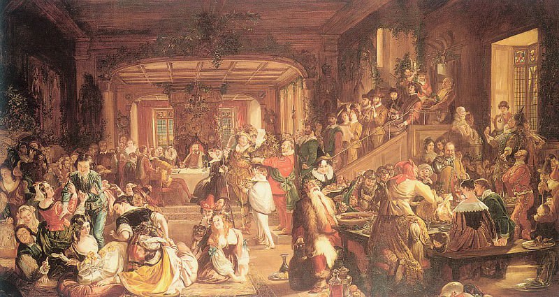Merry Christmas in the Baron’s Hall. Daniel Maclise