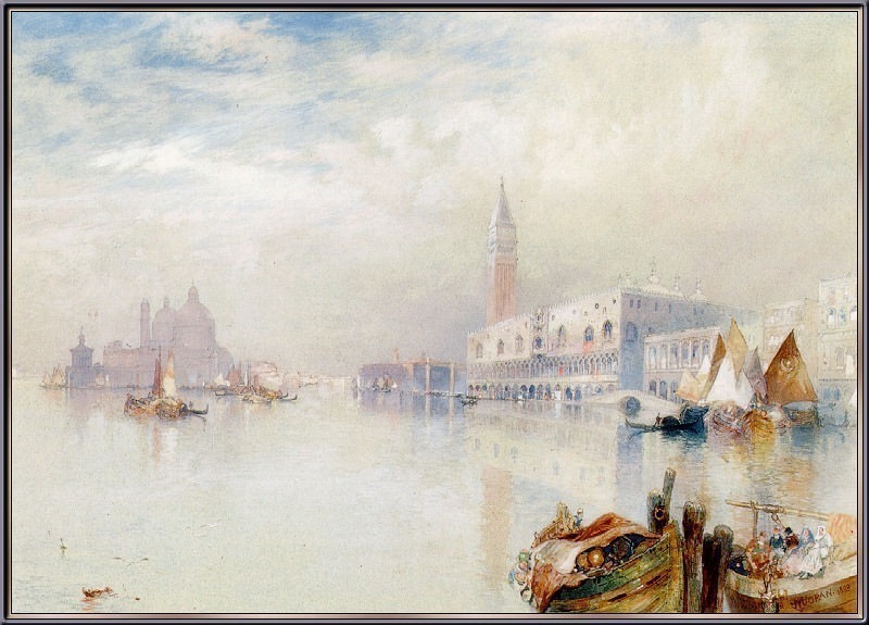 Venetian-Scene. Thomas Moran