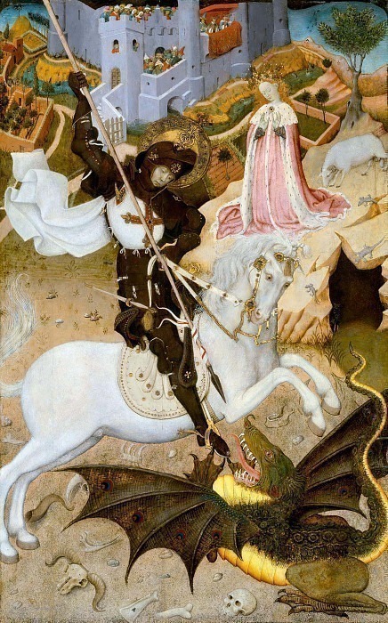 Saint George and the Dragon. Bernat Martorell