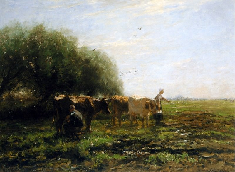Milking bend. Willem Maris