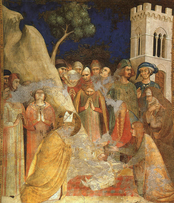 Чудо воскрешения ребенка, ок. 1321. Симоне Мартини