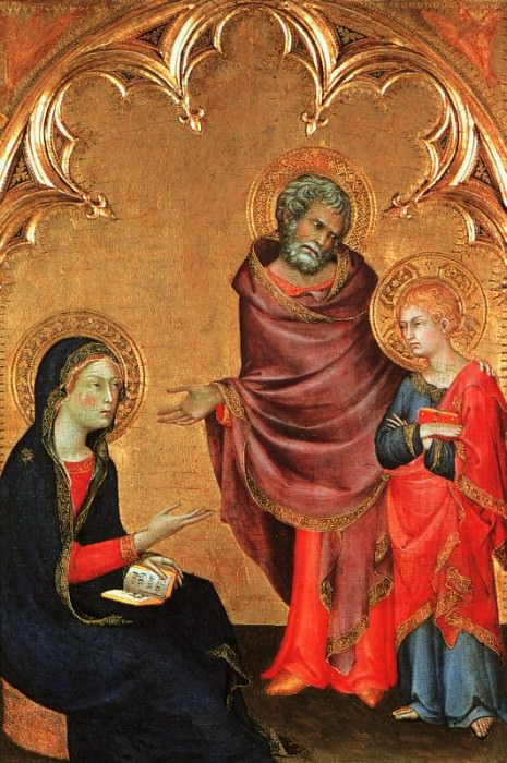 Christ Discovered in the Temple (The Holy Family), 1. Simone Martini